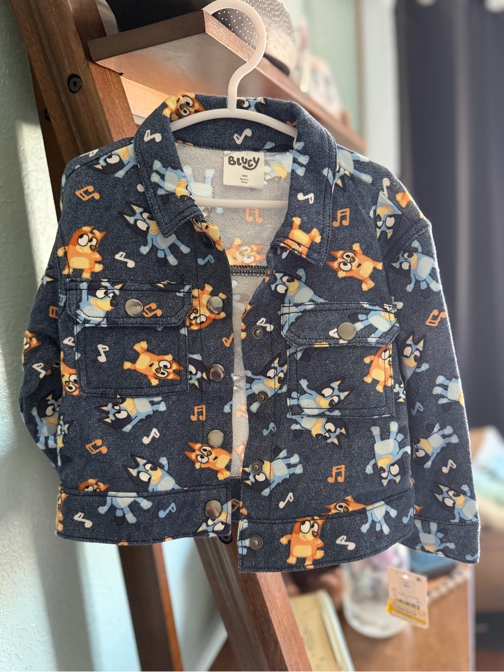 Bluey light weight Jacket 18 months